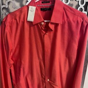 Banana Republic Men's Dress Shirt in Coral